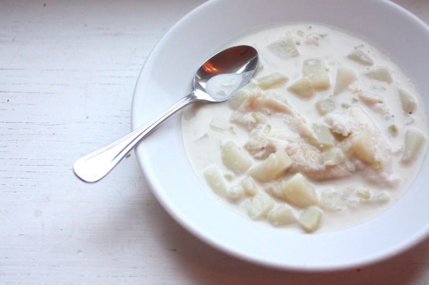 Wherein I am Not Mary Poppins.  Or Martha Stewart. {Fish&nbsp;Chowder}