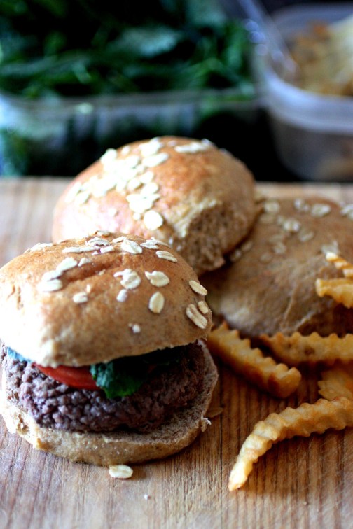 hamburger fries